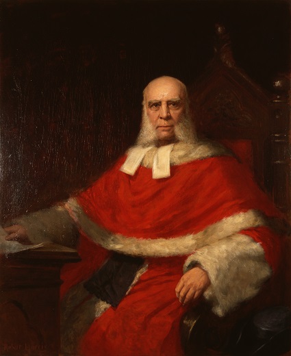 Peinture du très honorable sir Samuel Henry Strong, C.P., Ch.