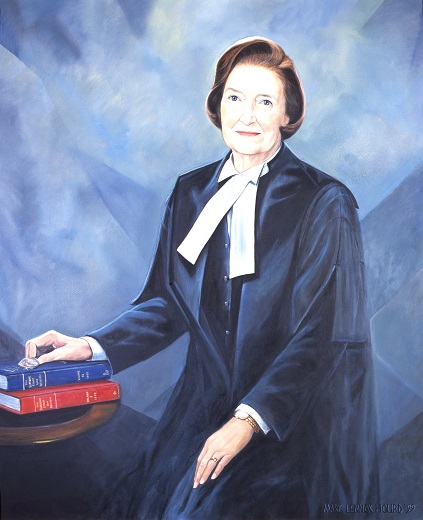Peinture de l'honorable Bertha Wilson.