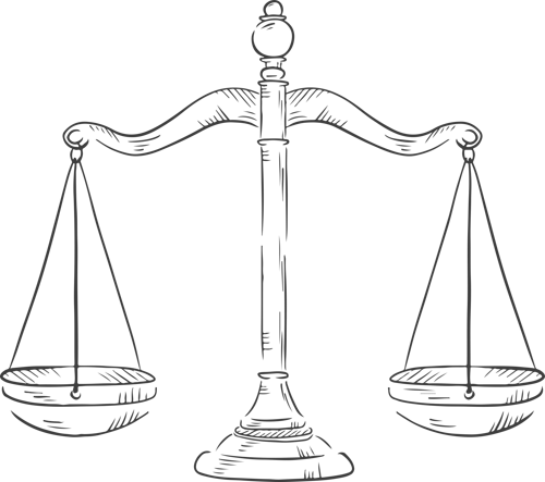 An illustration of weighing scales